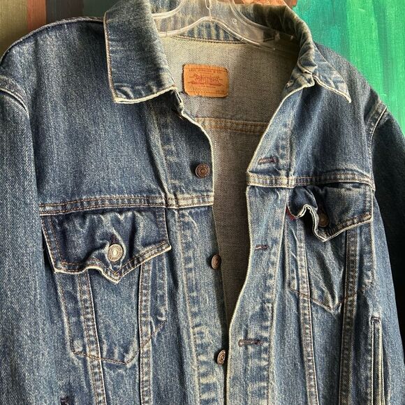 HOST PICK Vintage 80’s Levis Men’s 70506-0215 Denim Trucker Jacket Size 44 L/XL - Picture 16 of 16